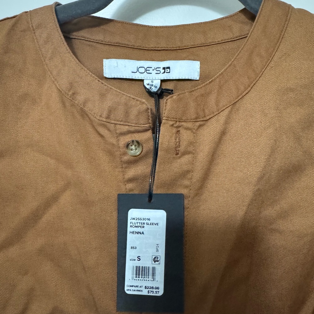 Joe's Jeans Henna Button-Up Romper - Picture 4 of 5
